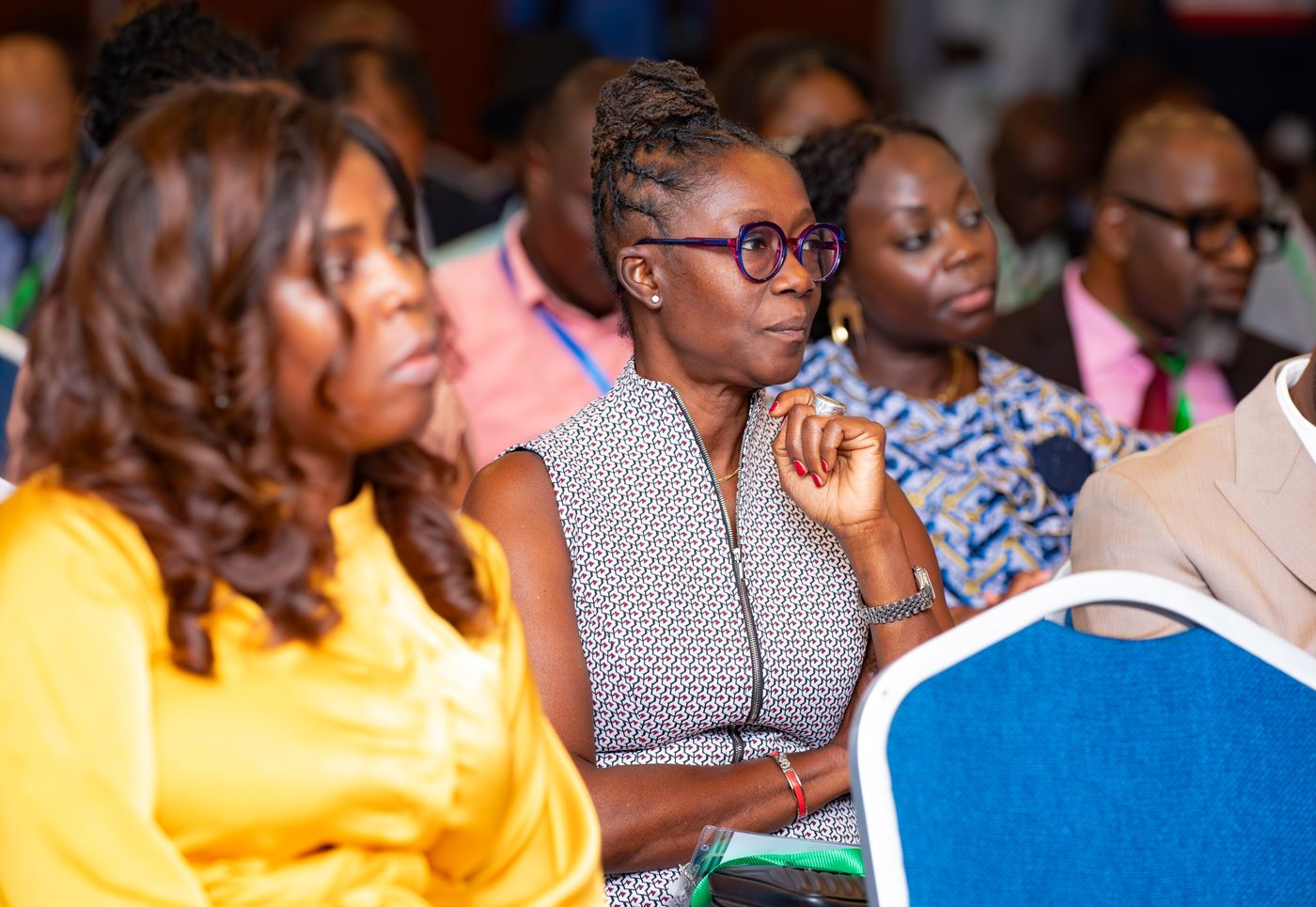 Delegates seated in a Benin Deal Room 2026 session